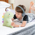 Dinosaur Stuffed Animal Plush Toys, Cute Dinosaurs with Unicorns Plush Toy Dolls, Soft Dino Plushies for Kids Plush Doll Gifts for Boys Girls (Gre...