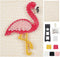WEBEEDY DIY String Art Kit Craft for Beginners Flamingo String Art Nail String Art Kit DIY Craft Kit Art Supplies DIY Craft Projects Winding Drawi...