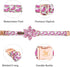 Elegant little tail Dog Collar with Flower, Watermelon Print Pet Collar Flower Dog Collar Summer Cute Dog Collar Adjustable Dog Collar for Large D...