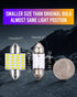 LUYED DE3175 LED Bulbs Dome Ligts Xenon White Canbus Error Free 1.25 inches DE3021 DE3022 3175 LED Bulbs for Interior Map Dome Lights and License ...