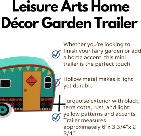 Leisure Arts Gypsy Garden Trailer - Fairy Garden, Fairy Garden Accessories, Fairy Garden Kit, Fairy House, Fairy Garden Decor, Fairy Garden House,...