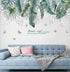 Tropical Leaves Wall Decals Removable Jungle Green Palms Tree Plant Wall Stickers for Living Room Kids Room Bedroom Playroom Decor...