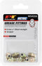 Performance Tool W54259 8mm x 1mm Short Straight Grease Fitting, (Pack of 10)...