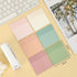 EOOUT Transparent Sticky Notes, 6 Pads 3x3 Inch, 6 Colors Pastel Clear Self-Adhesive Waterproof Translucent Sticky Notes, 300 Sheets, for Bible Ta...