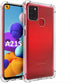 Case for Samsung Galaxy A21S TPU Four Corners Protective Cover Transparent Soft...