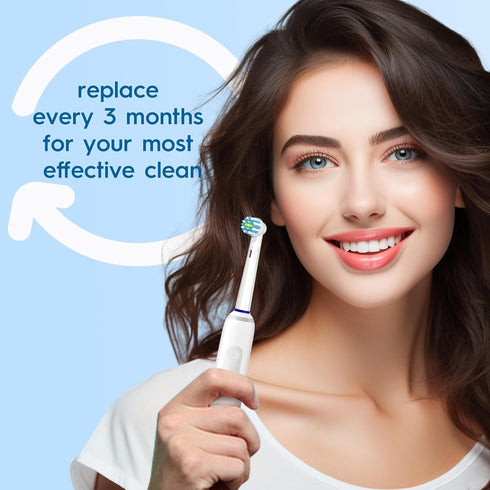 Replacement Toothbrush Heads Compatible with Braun Oral B Pro 1000/7000/9600/5000/3000, Brush Heads Refills for Genius X and Smart 1500 Electric T...
