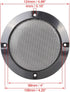 X AUTOHAUX 2pcs 4 Inches Metal Glossy Audio Speaker Cover Mesh Subwoofer Grill Horn Guard Decorative Circle Grille Protector Black for Car...