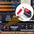 4MM Copper 2-Way Banana Plug Jack Socket Binding Post Video Speaker Terminal Connectors Power Amplifier Dual Gold Plated Insulated Terminals(6Pcs ...