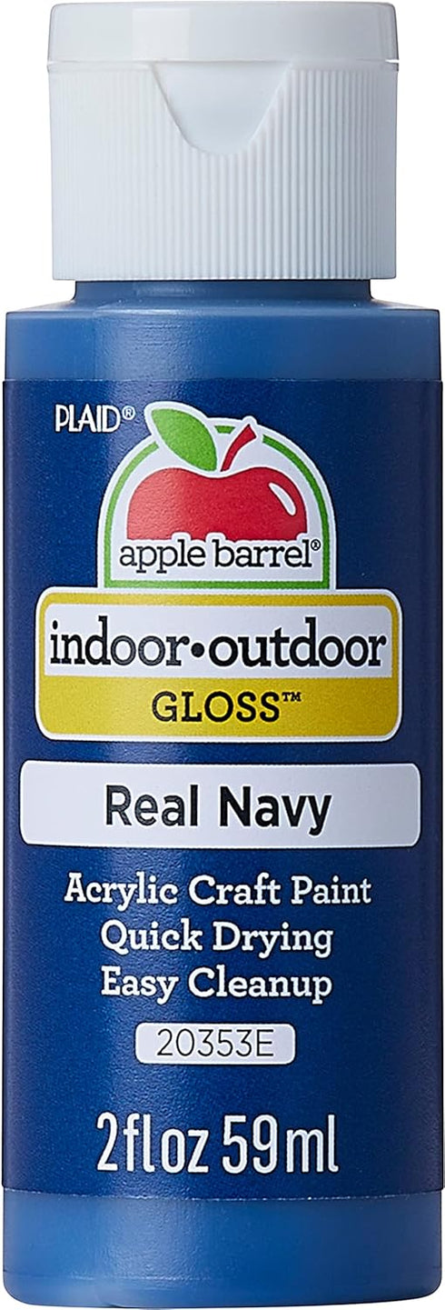 Apple Barrel Gloss Acrylic Paint in Assorted Colors (2-Ounce), 20353 Real Navy...