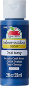 Apple Barrel Gloss Acrylic Paint in Assorted Colors (2-Ounce), 20353 Real Navy...