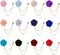 Quelay 12 Pcs Lapel Pin for Men Suits Rose Lapel Pin Men's Suit Accessories Floral Men's Pin Bridegroom Wedding Brooches with Hanging Tassel Chain...