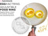 EggXactRing Adjustible Silicone Egg Ring and Food Ring for Baking, Molding and Presenting, Yellow...