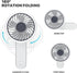 mollie 3-Inch Mini USB Rechargeable Portable Handheld Fan 3-Speeds Battery Operated Small Foldable Quiet Pocket Hand Personal Cooling Fan for Wome...