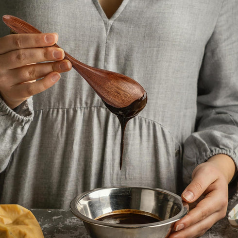6Pcs Small Wooden Spoons, 5.5 Inches Wood Honey Spoons, Little Wooden Serving Table Spoons Utensils Set, Wooden Teaspoon for Cooking Soup Tea Coff...