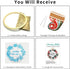 Nuberlic Embroidery Starter Kit Cross Stitch for Adults Beginner Printed Embroidery Starters Kits with Pattern for Kids Crafts Embroidery Hoops Fl...