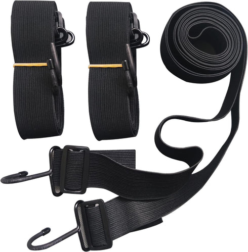 Car Cover Straps Wind Protector, 3Pcs Adjustable Elastic Windproof Ropes Protect Car Cover from High Winds, Universal Fit Most Cars (Black)...
