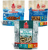 PLATO Fish Dog Treats Variety Pack: (1) Small Bites Salmon 2.5oz, (1) Mini Thinkers Salmon 3oz, (1) Baltic Herring 3oz...