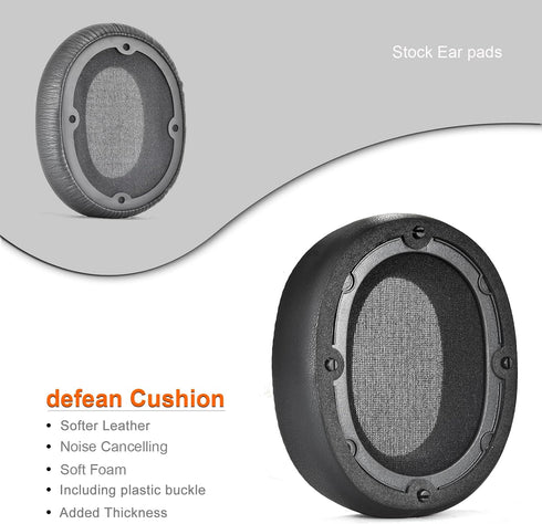 SE7 Earpads Ear Cushions Replacement Cover Compatible with COWIN SE7 / SE7 PRO Headphones,High-Density Noise Cancelling Foam,Softer Leather,Added ...