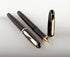 Better Office Products Executive Black Gel Pen, 2 Pack, Classic Business Pen with Removable Cap, Black 0.7mm Medium Point, Gold Accents, Individua...