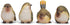 RAZ Imports Striped Wing Bird 2.5 x 2.25 inch Resin Decorative Tabletop Figurine Set of 4, Sage Green...