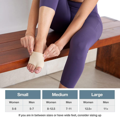 ZenToes Metatarsal Pads for Men and Women - Ball of Foot Pain Relief Cushions for Sesamoiditis, Metatarsalgia, Morton's Neuroma - 2 Pairs Fabric S...