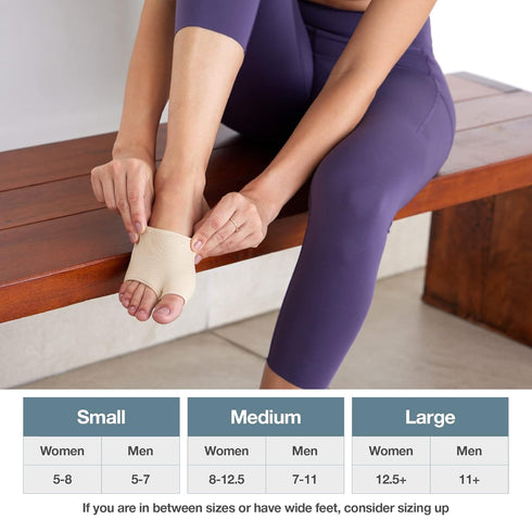 ZenToes Metatarsal Pads for Men and Women - Ball of Foot Pain Relief Cushions for Sesamoiditis, Metatarsalgia, Morton's Neuroma - 2 Pairs Fabric S...