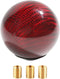 Universal Shifter Knob,Automatic Shift Knob Gear Shift Knob,Round Carbon Fiber Shift Knob with 3 Aluminum Adapter,Car Shift Lever Stick Shift Knob...