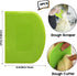 SURDOCA Dough Scraper Bench Scraper - 3P 4.7x3.7" Plastic Flexible Bowl Scraper, Sharp Edge & Angles Cake Scraper. Non-Slip Bakeware Decorating To...