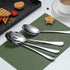 Kyraton 4-Piece Stainless Steel Serving Utensil Set - 2 Serving Spoons and 2 Slotted Spoons...