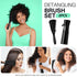 Hommtina Detangling Brush Set Getting Shine and Makes Hair Smooth, Curly Hair Brush for Adult & Kids Wet or Dry Hair...