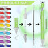 Office Pens Funny Pens Inspirational Quotes Ballpoint Pen Metal Motivational Macaron Touch Stylus Pens for Office gifts, Black Ink (10 Pieces)......