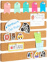 6 Pack Cork Board Strips for Walls - Adhesive Bulletin Board Bar Strips, 12x1.5 inch, 0.8 inch Thick - Natural Cork Boards for Office, Home, Class...
