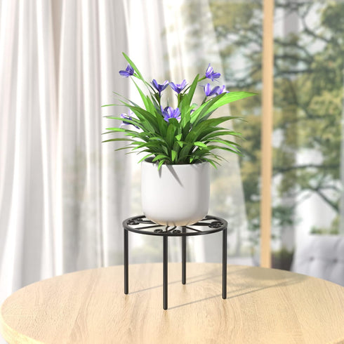 1 PCS Plant Stand, Heavy Duty Metal Stand Decorates Plants, Flower Pot Stand against rusting, Round Plant Rack for Room Indoor and Outdoor Courtya...