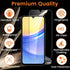 4+4 Pack Samsung Galaxy A15 5G Screen Protector, 4 Pack Tempered Glass Screen Protector with 4 Pack Camera Lens Protector, 9H Hardness Anti-Finger...