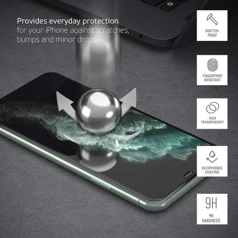 Deppa Screen Protector for iPhone 11 / XR (6.1') Tempered Glass 3D Full Coverage, Easy Install Tray Kit | Bubble-Free | Case-Compatible, 2 Pack...
