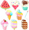 32Pcs Ice Cream Sticky Notes,640Sheet Summer Sticky Notepad Cute Fruit Note Pads Self Sticky Writing Memo Pads Page Marker Supplies Kids Adults Sm...