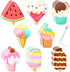 32Pcs Ice Cream Sticky Notes,640Sheet Summer Sticky Notepad Cute Fruit Note Pads Self Sticky Writing Memo Pads Page Marker Supplies Kids Adults Sm...