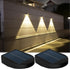 Solar Wall Sconce Wall Lights Outdoor Waterproof for Outside Fence Lights Solar Powered LED Dusk to Dawn Lighting Porch...