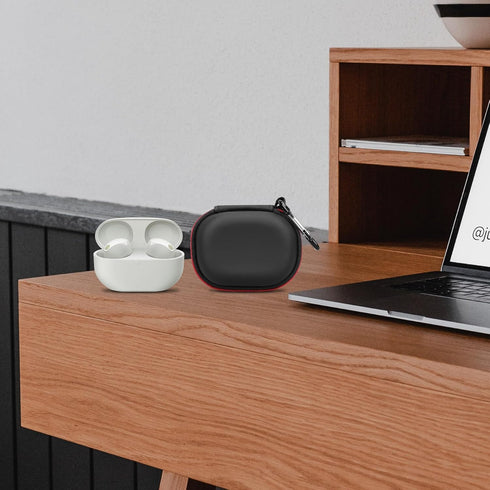 BOVKE Carrying Case for Sony WF-1000XM5 Truly Wireless Bluetooth Noise Canceling Earbuds Headphones, Extra Pocket for Charging Cable and Earbud Ti...