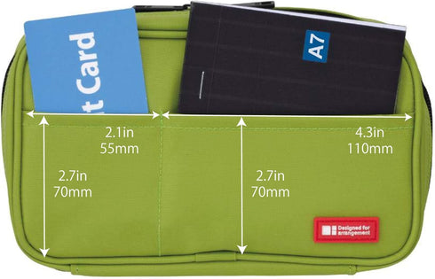 LIHIT LAB Large Capacity Triple Zipper Pencil Case For School Office College, Big Capacity 8 Compartments Pencil Bag Holder Adults Teen Boys Girls...