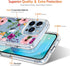 GiiKa for iPhone 13 Pro Case with Screen Protector, 6.1 inch Clear Full Body Shockproof Protective Floral Girls Women Hard Case with TPU Bumper Co...