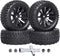 12mm hex rc Wheels and Tires 1/10 On Road Rally Tires Height 2.99 inch / 76mm (Set of 4)...