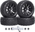 12mm hex rc Wheels and Tires 1/10 On Road Rally Tires Height 2.99 inch / 76mm (Set of 4)...