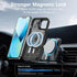 OOK Magnetic Case for iPhone 13 with Kicstand?Compatible with Magsafe? Built-in Camera Stash Stand Slim Translucent Matte Case for iPhone 13, Blac...