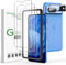 amFilm 3+1 Pack for Google Pixel 8A Screen Protector Tempered Glass, Ultrasonic Fingerprint Compatible, with Easy Installation Frame, Anti Scratch...