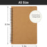 EUSOAR Students Ruled Spiral Notebook, A5 3 packs 5.5"X8.3" 120 Pages Lined Travel Writing Notebooks Journal, Memo Notepad Sketchbook, Students Of...