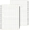 AHGXG Graph Paper Notebook Spiral 2 Pack - Large B5 Grid Notebook 7.3"X 10", 100GSM Thick Graph Grid Paper, Quad Ruled, Total 320 Pages, Transpare...
