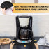 Heat Resistant Mats for Air Fryer Coffee Maker Kitchen Countertop, 4 Pcs 16 x 12 In Non-slip Silicone Appliance Slider for COSORI Ninja Foodi Air ...