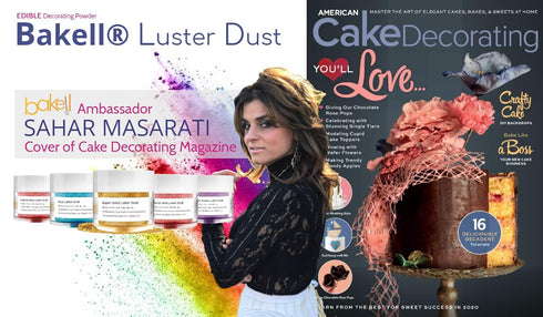 Luster Dust - Rose Gold (4g 1x Jar) | Edible Vegan Dust & Paint for Cake Decorating, Ice Cream, Desserts, Cocktails and Beverages by Bakell...