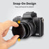 49mm Center Snap-on Lens Cap JJC Camera Front Lens Cover for Canon Nikon Fujifilm Sony Olympus Panasonic any Lens with 49mm Filter Thread Replaces...